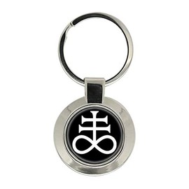 Leviathan Cross Satanic Key Ring