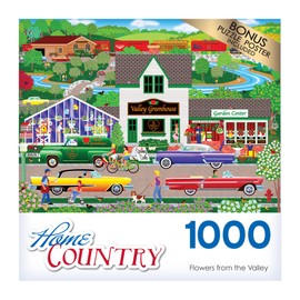 RoseArt - Home Country - Flowers from The Valley - 1000 Piece Jigsaw Puzzle for Adults