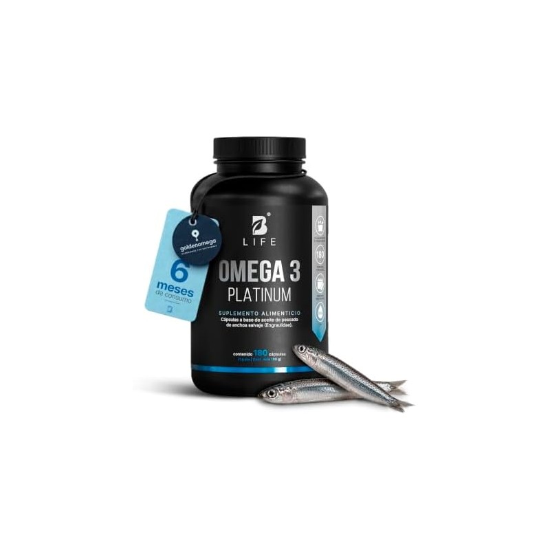 B Life Omega 3 Platinum Aceite de Anchoa Salvaje con
