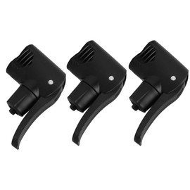 Didiseaon Bicycle Pump Nozzle Dual Head Adapter for US and UK Type Black Lightweight Design Multiple Valve Cycling Out