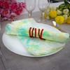 FINGERCRAFT Cloth Napkins Cotton Linen Colorful Tie and Dye Reusable