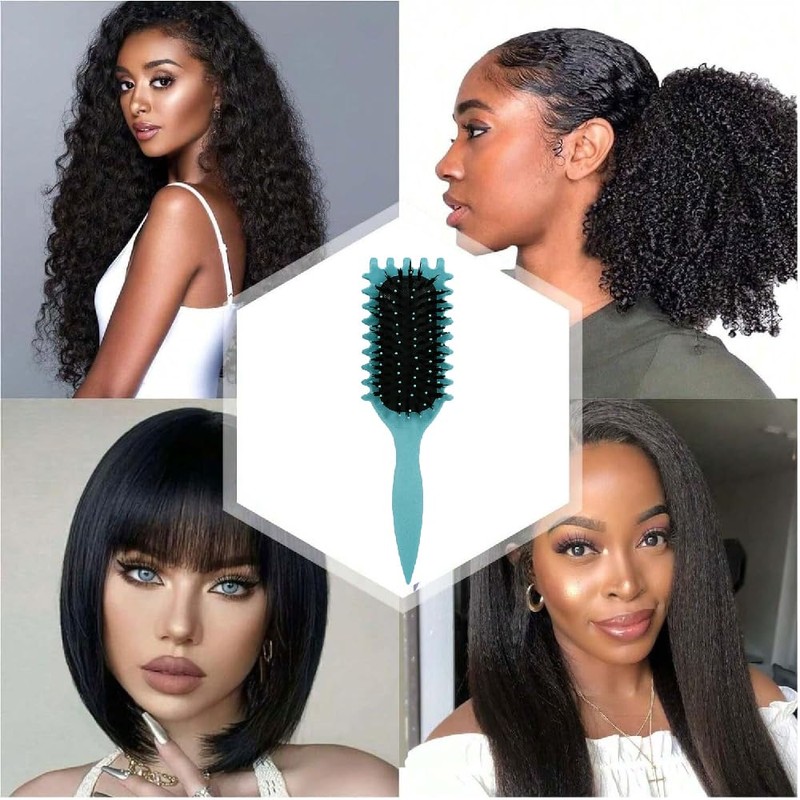 Defining Brush For Women,Boar Bristle Hair Brush, Styling Brush for