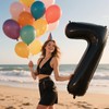 40 Inch Black Number 7 Balloon Jumbo Giant Happy 17th