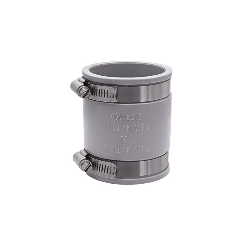 Fernco 1056-22 2-in. Flexible PVC Pipe Coupling for Cast Iron