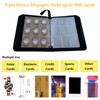 9 Pockets Card Collection Binder with 50 Pcs Removable Sleeves,