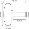 Hörmann 3039956 Black Roller (Lower with 40mm Axle, N/L/BL/Z/BZ Fittings