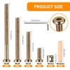 XhjzgcTech 16-Set Crib Screws Replacement Kit,Bolts & Barrel Nuts &