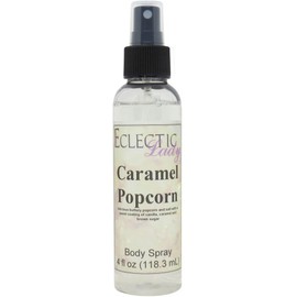 Caramel Popcorn Body Spray (Double Strength), 16 ounces, Body Mist for Women with Clean, Light & Gentle Fragrance, Long Lasting Perfume with Comforting Scent for Men & Women, Cologne with Soft, Subtle