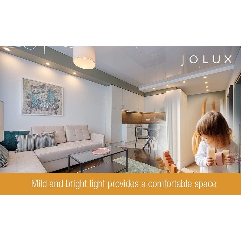 Jolux LED Stick Light Bulbs, Enclosed Fixture Rated,60W Equivalent, 5000K