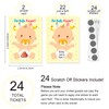24 Pieces Baby Shower Games, Scratch Off Game, Silly Activity