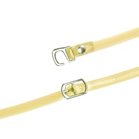 Allegra K Removable Transparent Clear Crossed Shoe Straps for Women Belt Straps for Holding Loose High Heels, yellow