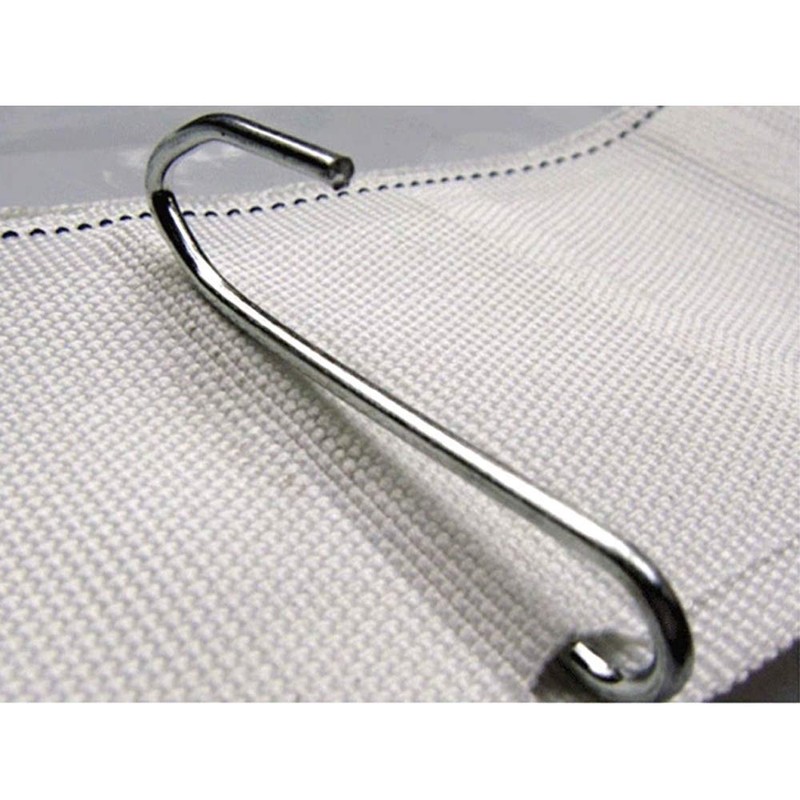 All-Pie 50 Pcs Stainless Steel Curtain Hooks Pinch Pleat Curtain