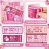 Laffact Pink Bow Book Club Bookmarks, 120Pcs Book Lover Read