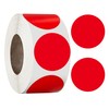 Red Circle Dot Stickers, 500 Pcs 1 Inch Round Colored