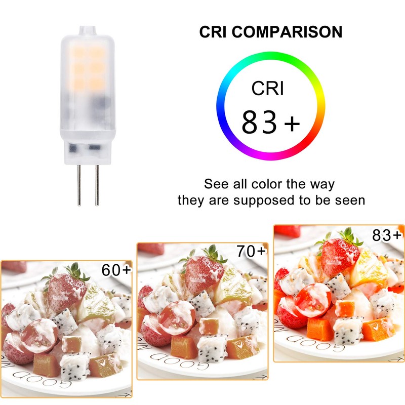 G4 LED Light Bulb 2W AC/DC 12V Warm White 2700K