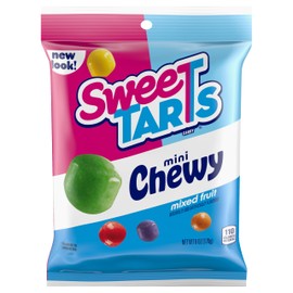 SweeTARTS Mini Chewy, Candy, Mixed Fruit, 6 oz