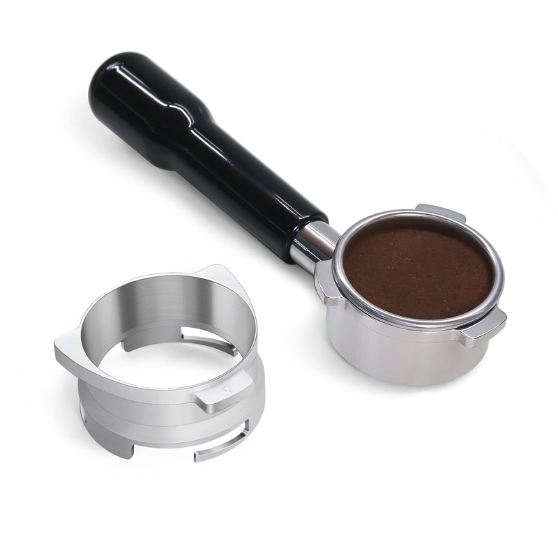 FIRJOY 54mm Espresso Dosing Funnel for Breville Barista Portafilters (Stainless