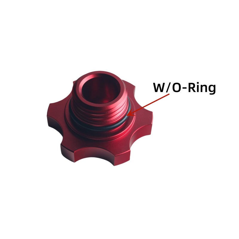 DEWHEL Aluminum Engine Oil Filler Cap W/O-ring Compatible with Chrysler
