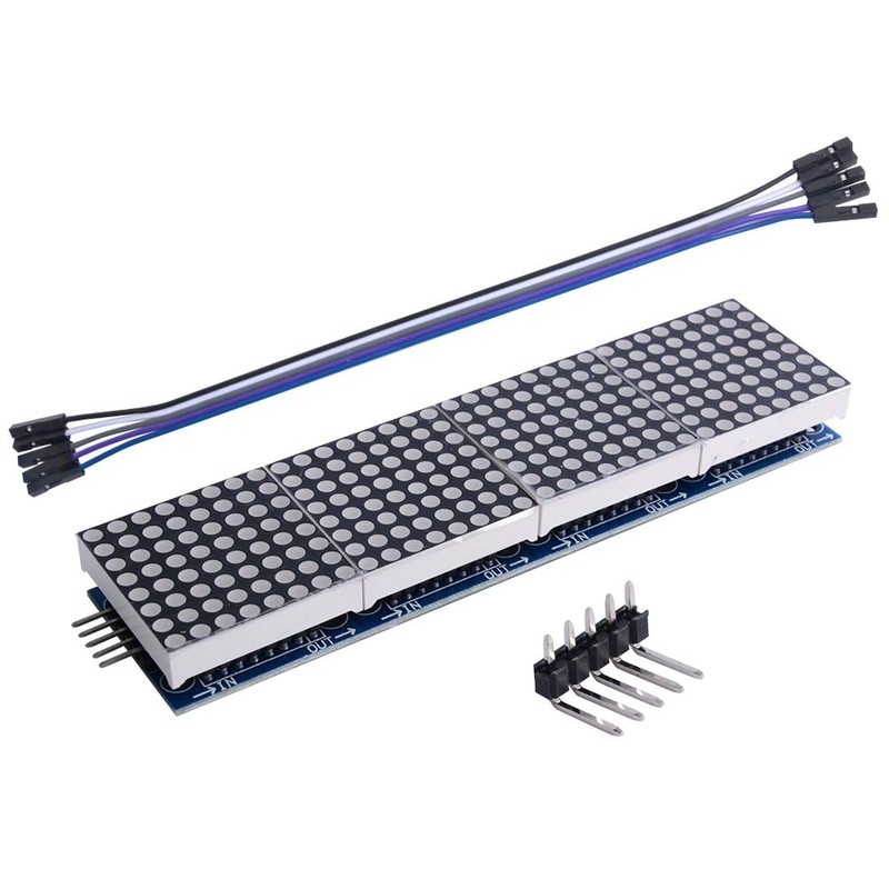 GeeekPi 2 Pack MAX7219 8x32 Dot Matrix MCU 4 in