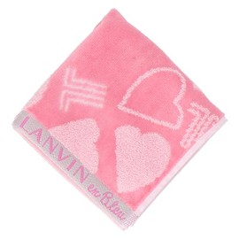 LANVIN en Bleu Handkerchief Ladies Towel Handkerchief 17406022 Handkerchief Women Heart Ladies, Pink