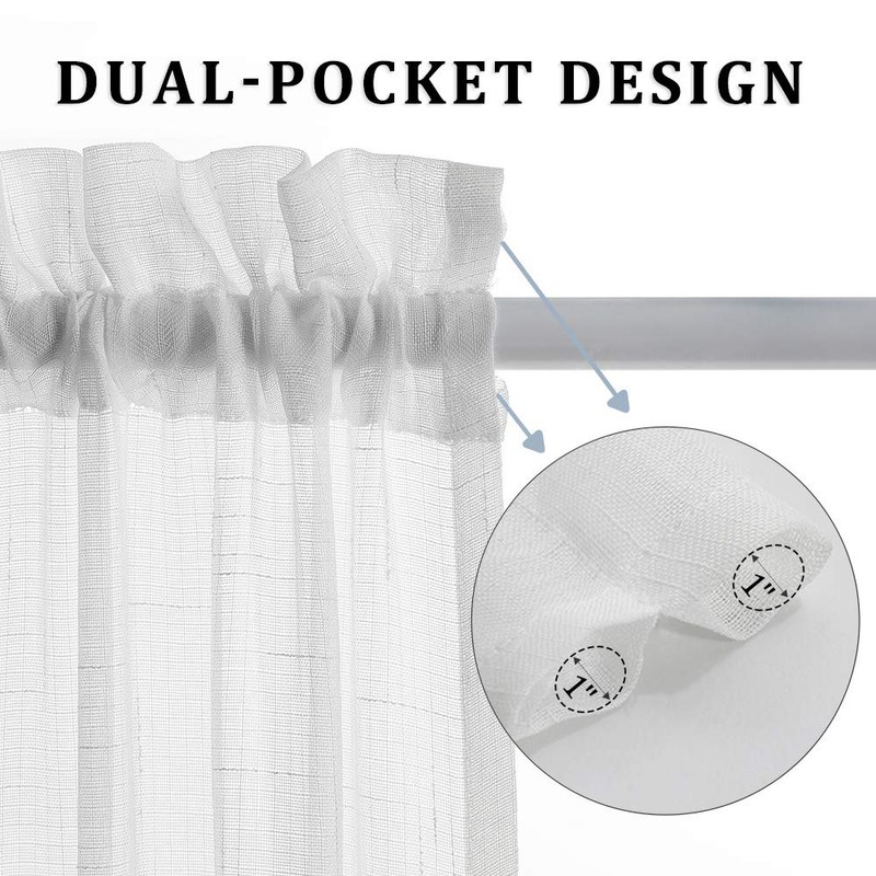 MIULEE Set of 2 72 Inches Length Door Curtains with