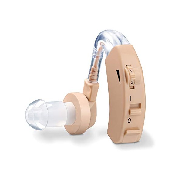 Beurer HA20 Hearing Amplifier | Amplifies the volume of sounds for restricted hearing abilities | Ergonomic fit behind the ear | Individually adjustable | Continuously variable volume | Medical device