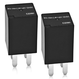Relay 303-1AH-C-R1-U01 12VDC - Set of 2, Micro Automotive for Polaris RZR Slingshot Cooling Fan - SPNO 20A