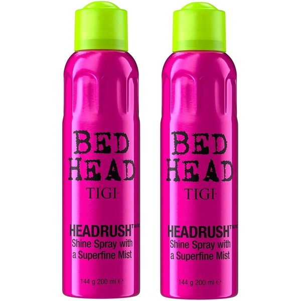 TIGI Unisex Bed Head Headrush Shine Mist Hair Spray, 5.3 Ounce (Pack of 2)