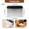Pack of 2 Dough Scrapers Stainless Steel Dough Card, 16