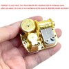 Pursuestar Edelweiss Wind Up Music Box Movement, 18 Note Gold