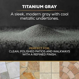 DOMINATOR Polymeric Sand for Pavers, Titanium Gray, 40 lbs - Revolutionary Ceramic Flex Technology for Stabilizing Paver Joint Widths 1/8” to 4” - Professional Grade Paver Sand for Patio Pavers