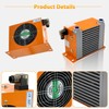 Hydraulic Air Cooler AJ0607T-CA Air-Cooled Oil Radiator DC 12V 48W