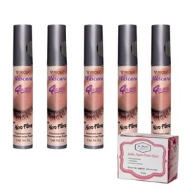 Prosa 4 en 1  Rimel Mascara Para Pestañas Varios Modelos  5 Pack  Jabón 50Gr La Artesanal (Micro Fibras)                                              
