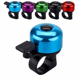 Bike Bell Bicycle Bell with Loud Crisp Clear Sound, Road and Mountain Bike Bell Adults Kids(Blue)