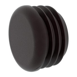 RNPP1.5BK1 Round Schedule 40 Tubing Plug - for 1.900" (1-7/8") Tubes - Tube Wall: .145" (1.50" Sched 40) - Flat - Black LDPE MOCAP (qty12)