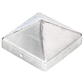 Post Cap for Wooden Posts High Shape Aluminium Casting 90 x 90 mm / 10 Stk. Oberflaeche: blank