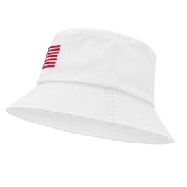 Zando Usa American Flag Hats for Women Men Red White and Blue Hat 4th of July Patriotic Bucket Hats - Sun Protection, Breathable, Lightweight, Outdoor - One Szie