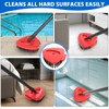 SuperAbound 2 Pack Upgraded Spin Mop Replacement Scrub Brush Heads