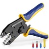 haisstronica Crimping Tool for Insulated Electrical Wire Connectors-AWG 22-10 Ratchet