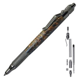 Penn State Industries PKANVGM Anvil EDC Click Ballpoint Pen Kit Woodturning Project (5, Gun Metal)