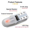 WeiXuan 10pcs DC 12V T5 LED Car Bulbs with Twist
