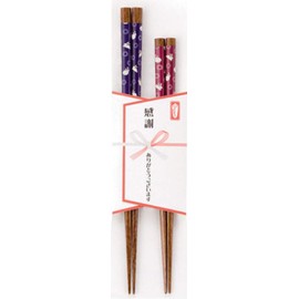 Ishida 60099 Chopsticks, Gratitude Chopsticks Made in Japan, 2 Pairs of Someko Rabbit, 2 Pairs Set, 2.5 x 9.6 x 0.5 inches (6.3 x 24.5 x 1.2 cm), Gift