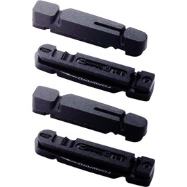 BBB BBS-27 Tech Stop Road Bike Brake Shoes, Front and Rear Pair, Black, F