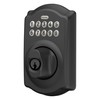 SCHLAGE BE365 CAM 622 Keypad Electronic Deadbolt, Matte Black