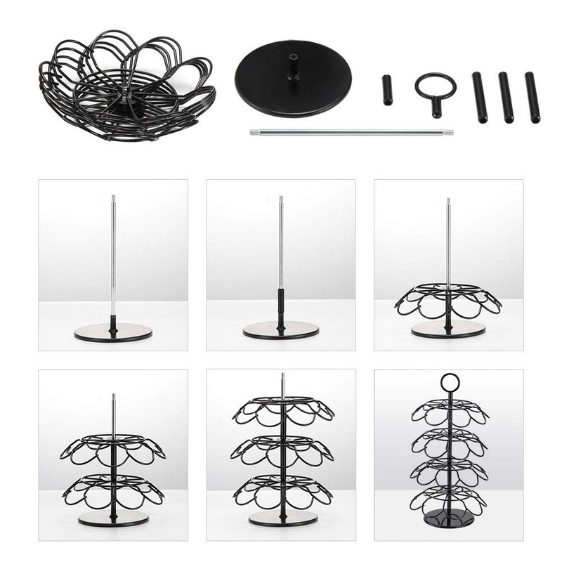 SHURFFY Coffee Pod Carousel Holder Organizer Compatible with 36 Cup