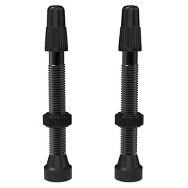 WTB Aluminum Tubeless Presta Bicycle Valve (2 Pieces, 46mm, Black)