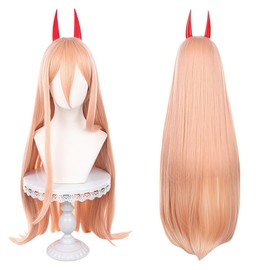 Sizuuuenn Power Wig, Cosplay Wig, Heat Resistant, Exclusive Net, For Halloween, Christmas, Events, Birthdays, School Festivals, Cultural Festivals, Photography, Disguise