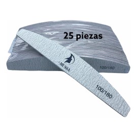 Lé Mussa 20 Limas Profesionales Para Uñas Grano 100/180.acrilico Dama