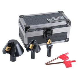 Accusize Industrial Tools 1/4'', 1/2'' and 1-1/4'' 60 Degree Indexable Carbide Countersinks, 0046-0960