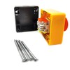 KIRO&SEEU Red Sign Mushroom Emergency Stop Push Button Switch Station